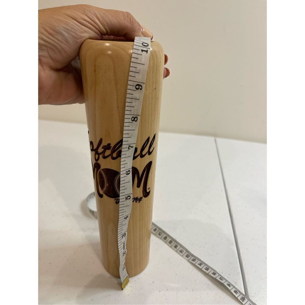 Softball Mom wooden bat mug - Picture 4 of 4